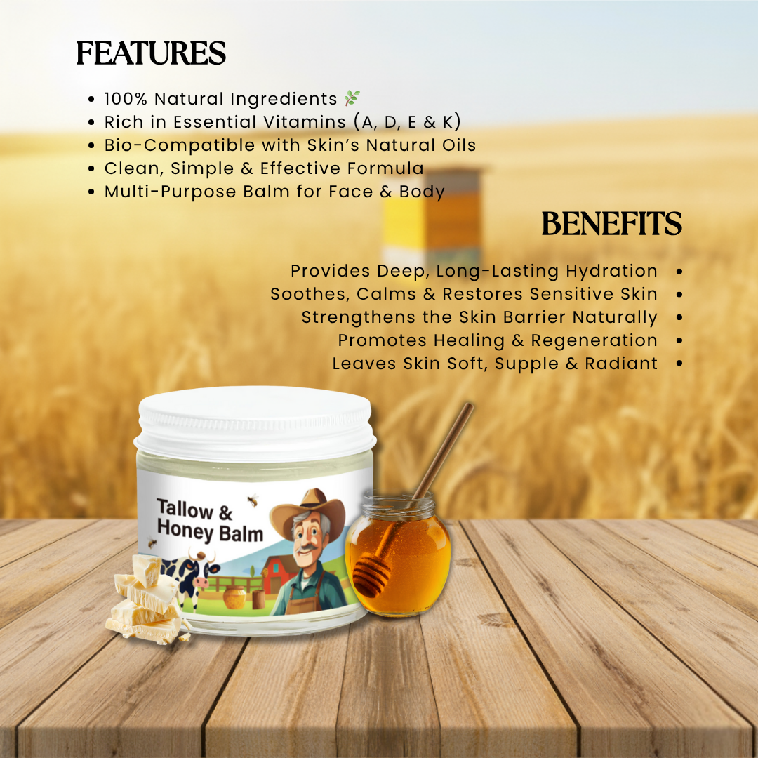 Tallow & Honey Balm- 2oz Shape Muse